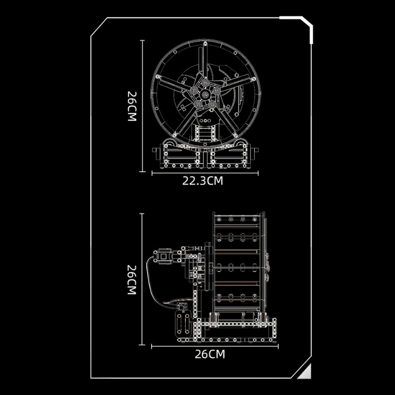 Llanta GP - 577 piezas, Motor real, Gira de verdad.